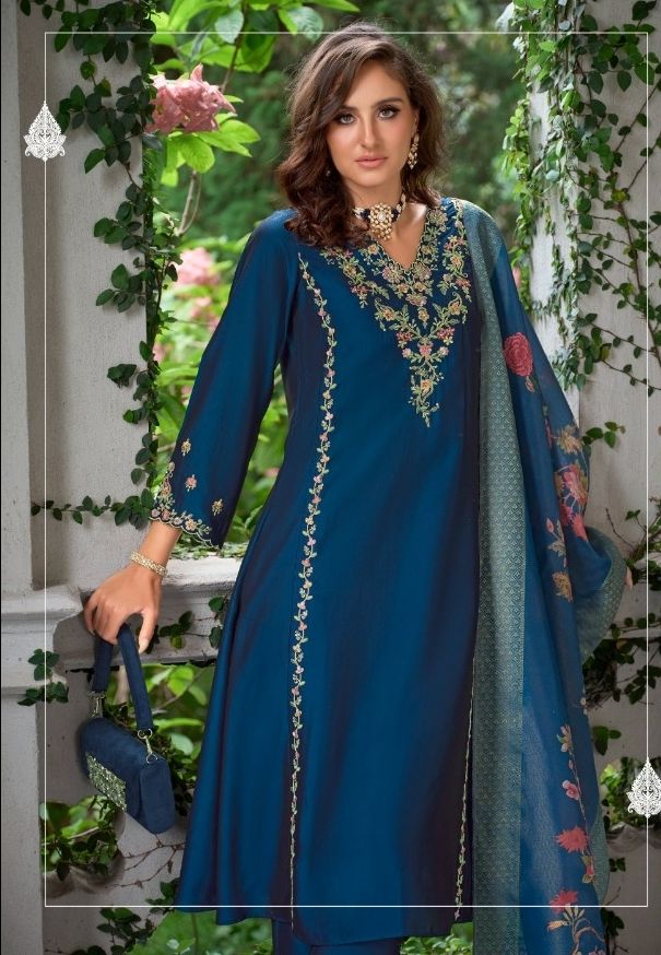 Embroidered Malkana Premium Readymade Suit Collection For Graceful Festive And Occasion Wear - 26914 / HC002044 view 3
