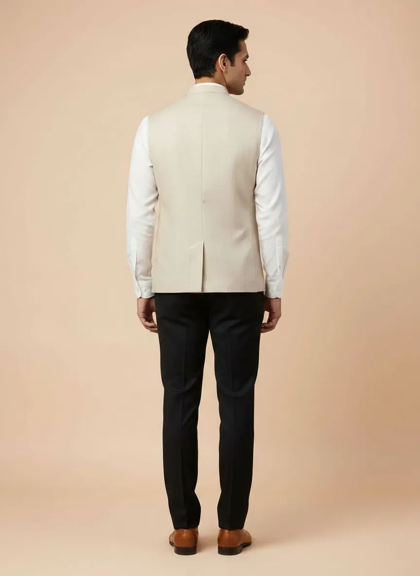 Light Beige Half Jacket view 3