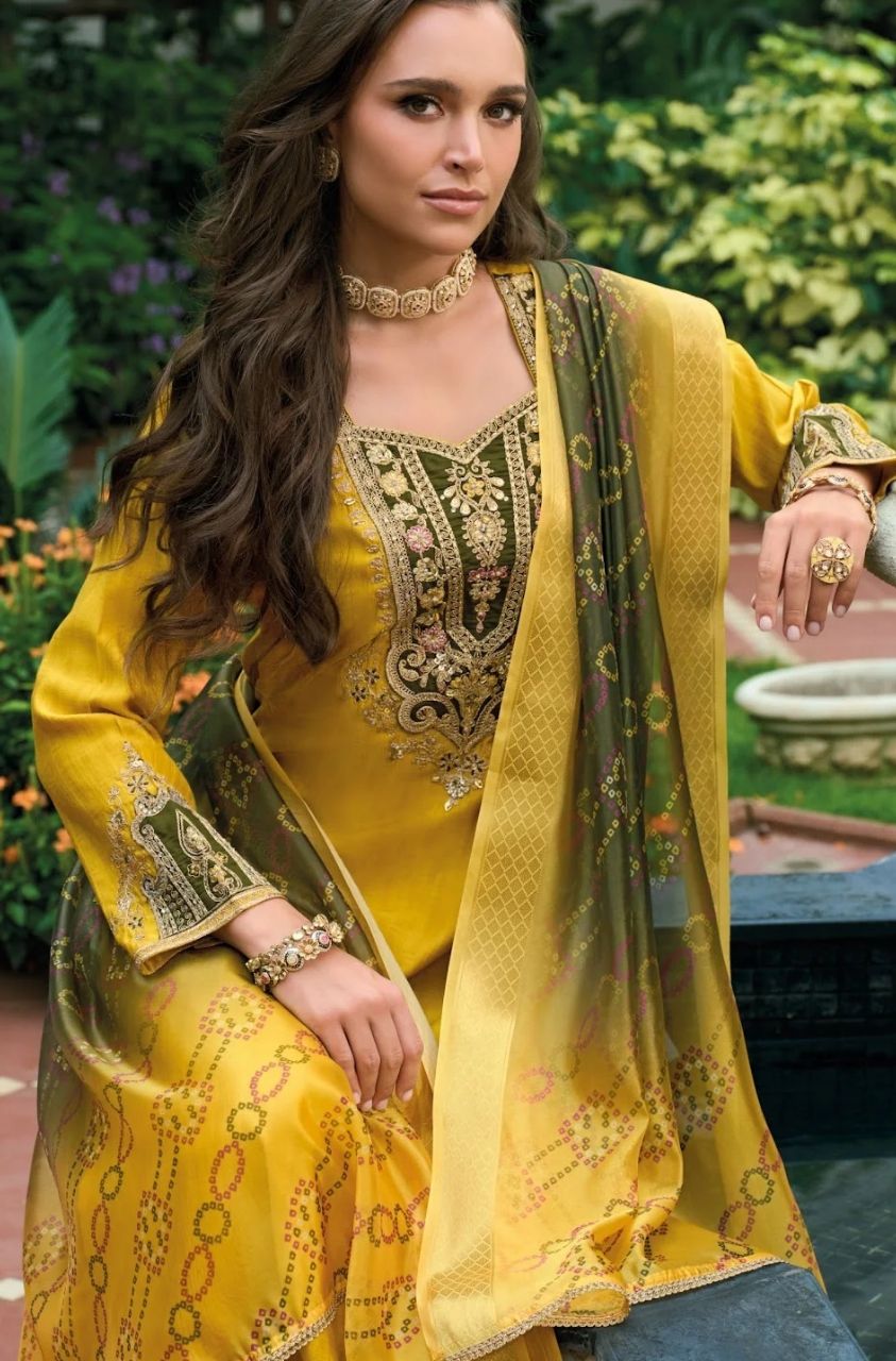 Sajawat Viscose Embroidery Work Readymade Pant Style Suit - 26603 / SD00163 view 2