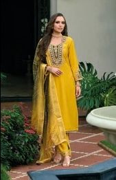 Sajawat Viscose Embroidery Work Readymade Pant Style Suit - 26603 / SD00163 view 4