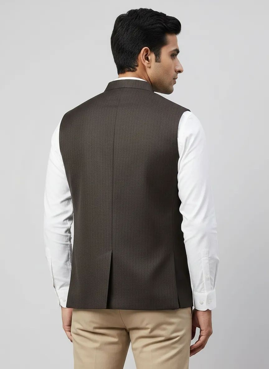 Dark Brown Half Jacket view 2