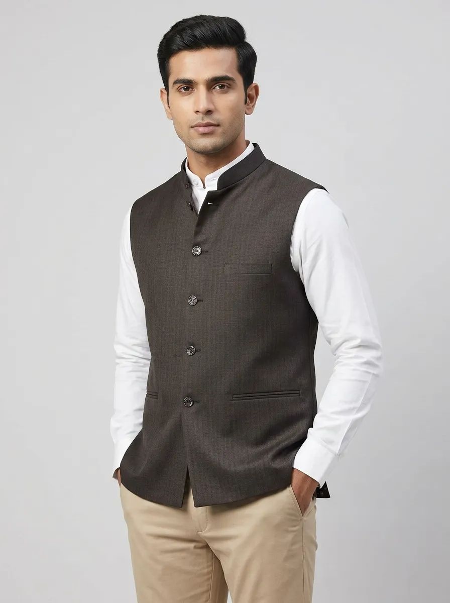 Dark Brown Half Jacket