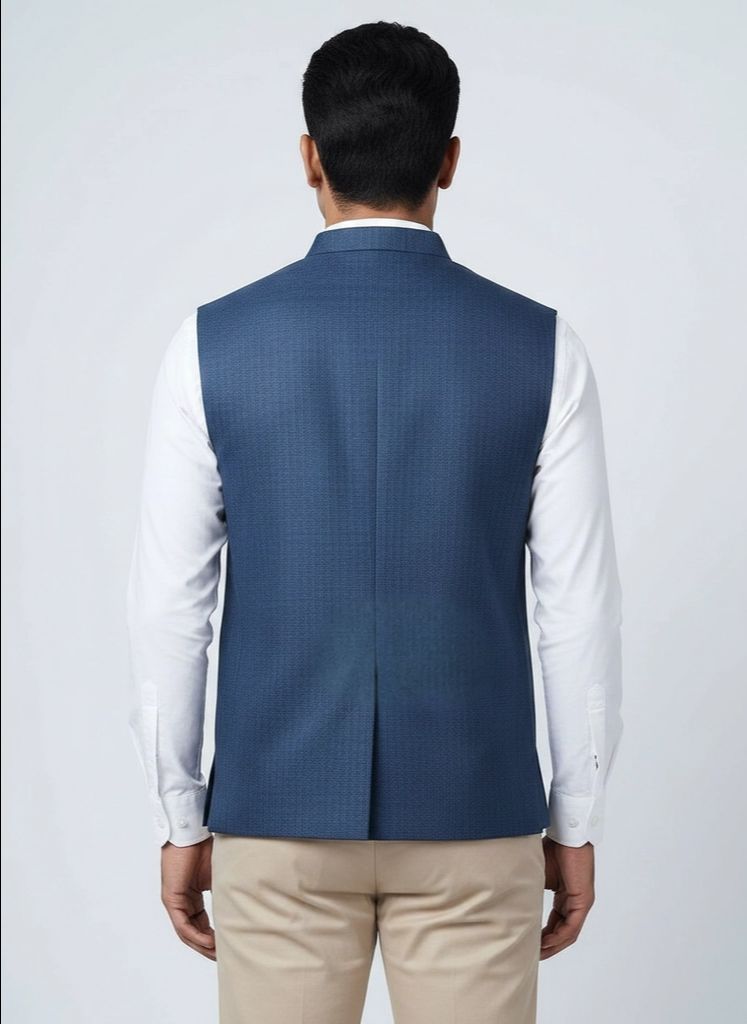 Light Blue Half Jacket view 3