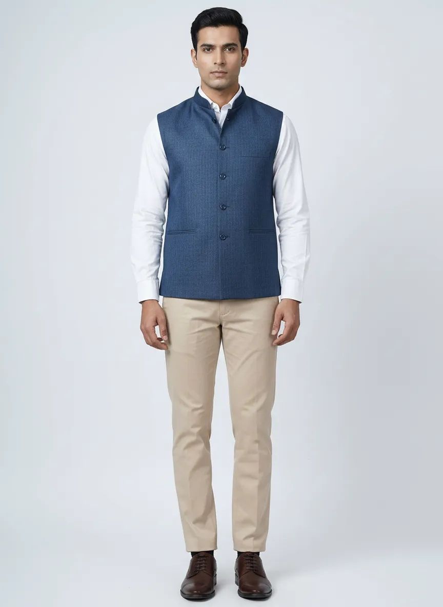Light Blue Half Jacket view 2