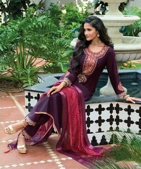 Sajawat Viscose Embroidery Work Readymade Pant Style Suits - 26601 / SD00163 view 4