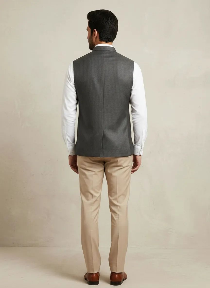 Charcoal Grey Half Jacket view 2