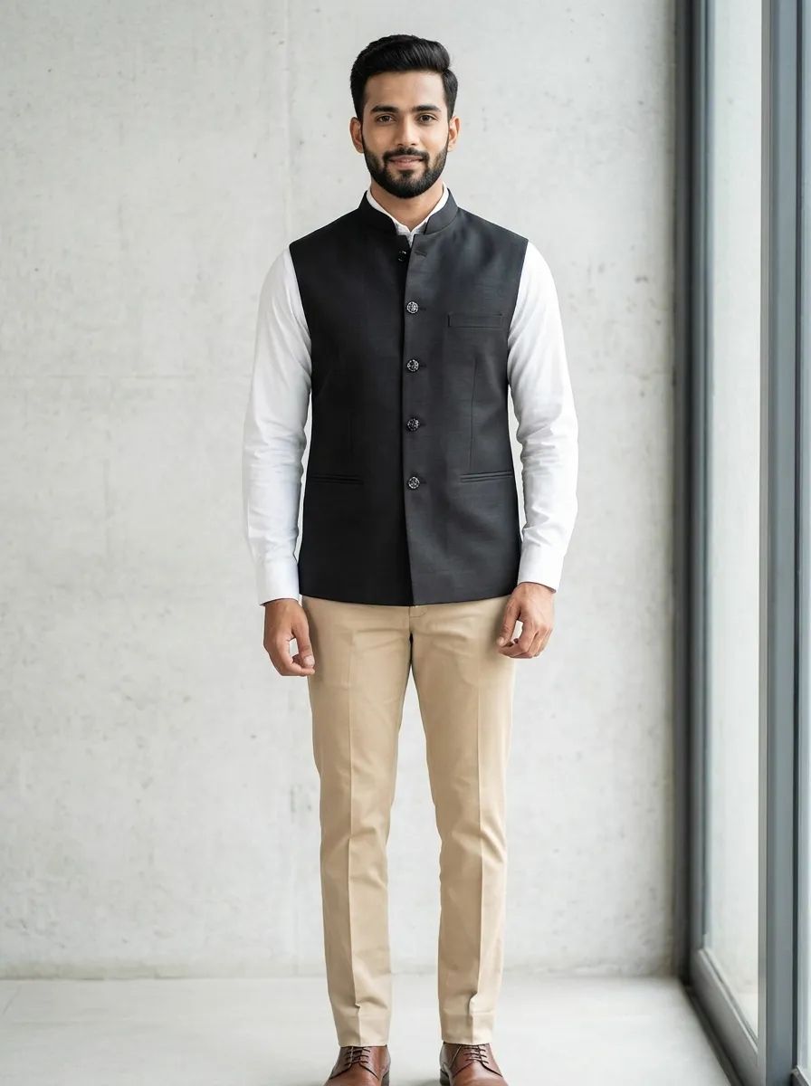 Black Half Jacket
