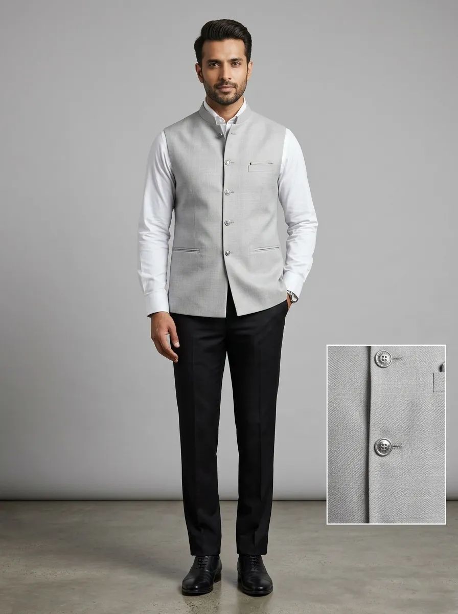 Grey Half Jacket