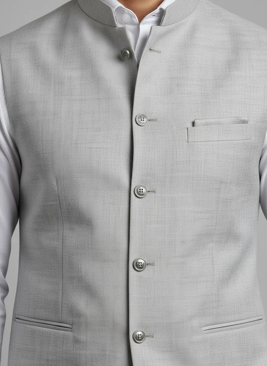 Grey Half Jacket view 3