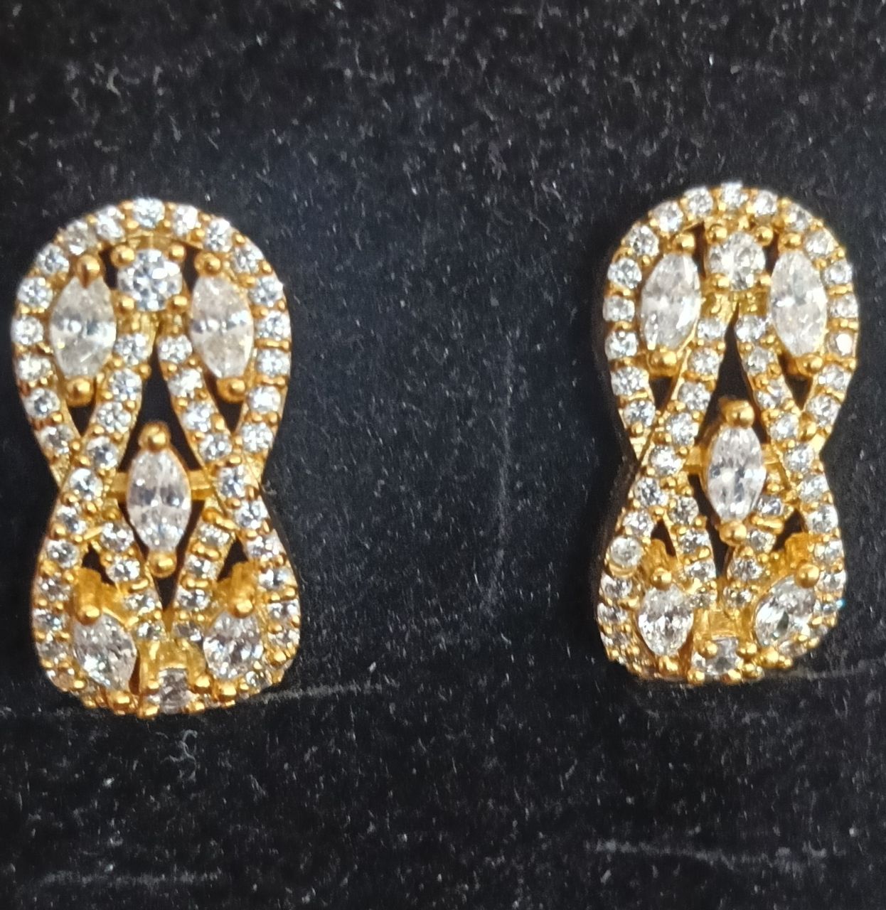 Panchaloha Diamond Stud Earrings view 2