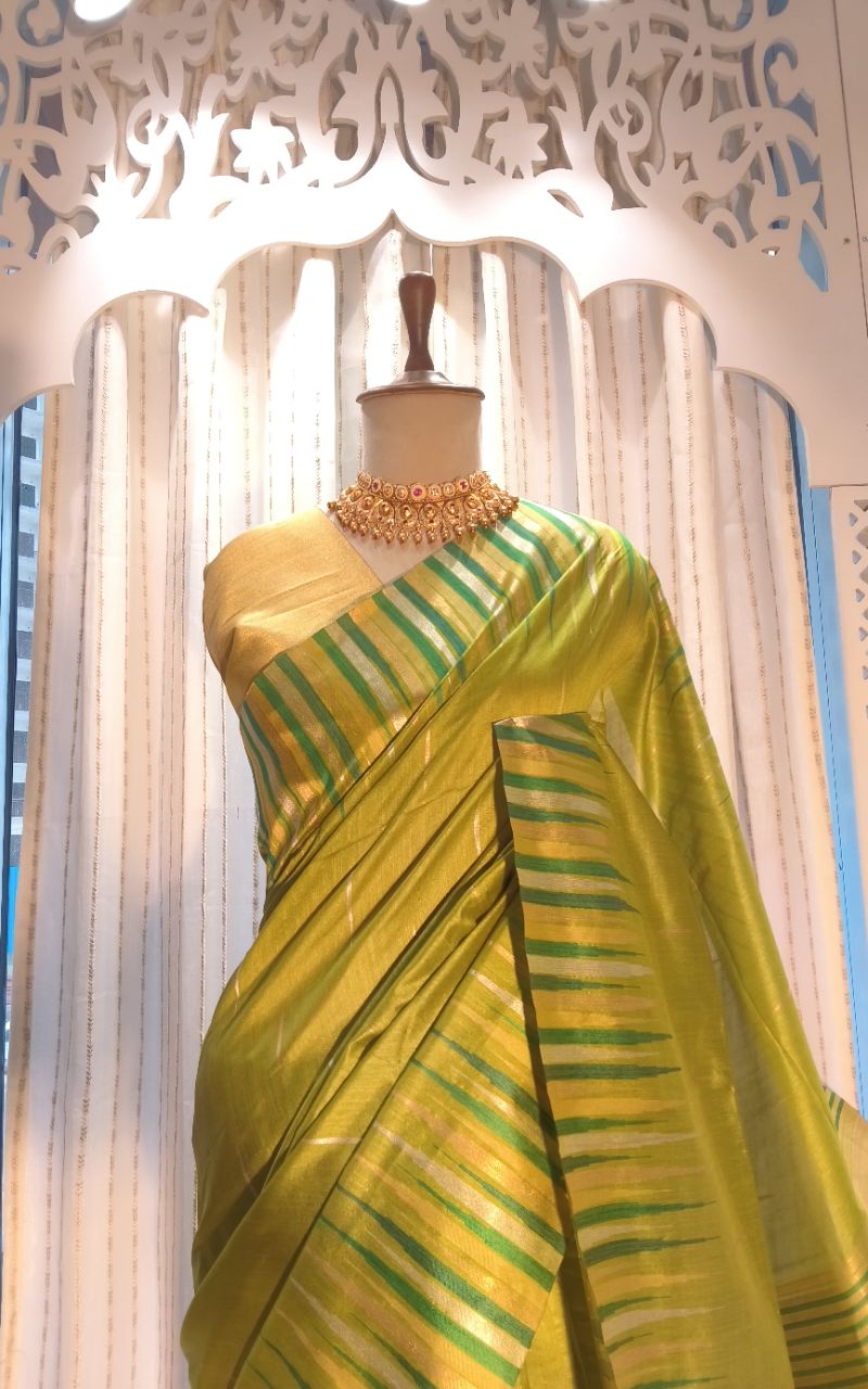 Art silk saree with weaving . view 6
