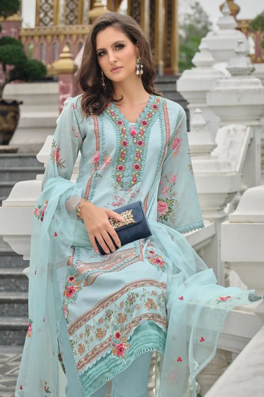 Kainat Stylish Readymade Suit Collection Embroidered Lawn Suit - 31096 / HC001977 view 2