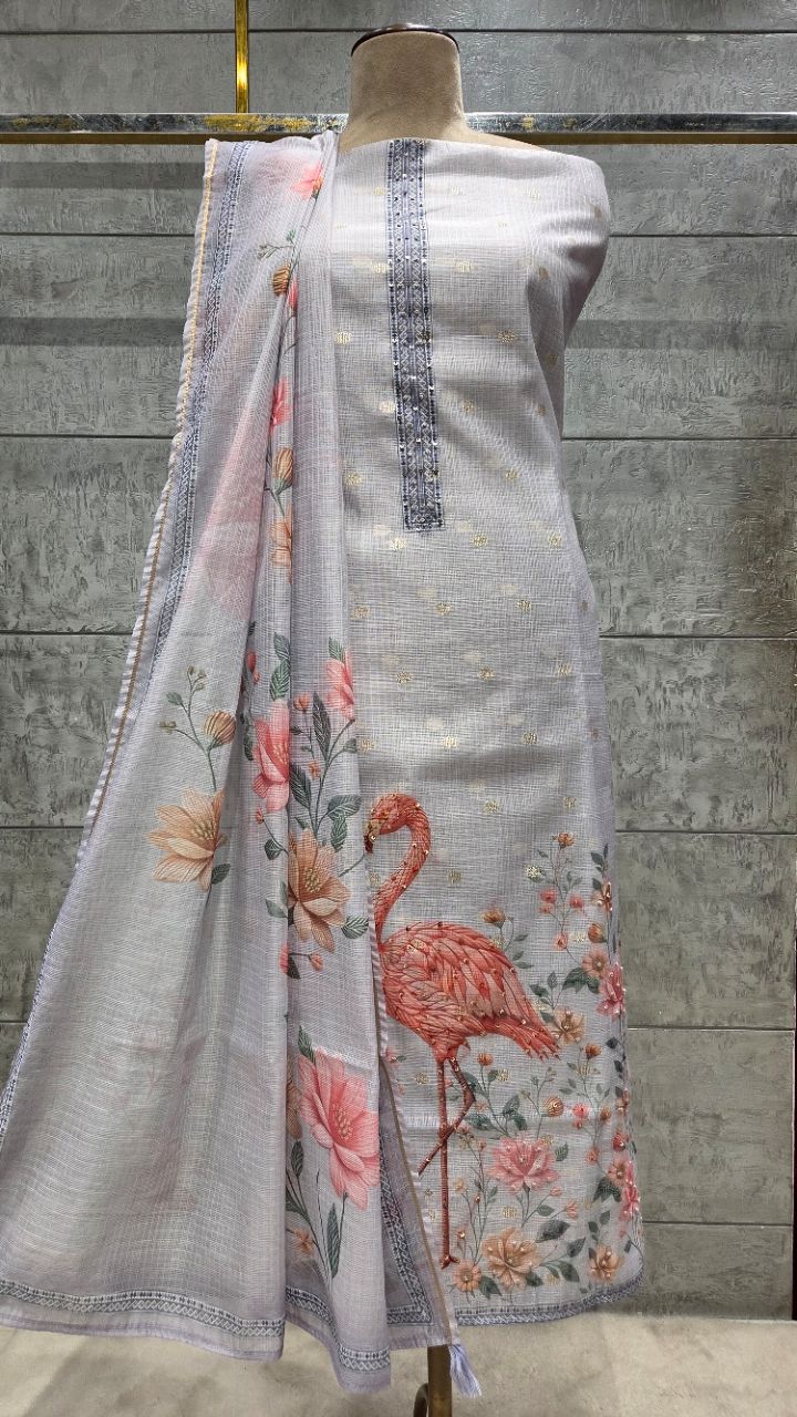 .Unstitched Suit Fabric. view 2