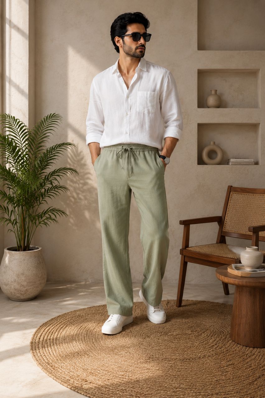 V LINEN C/PKT (7340) view 4