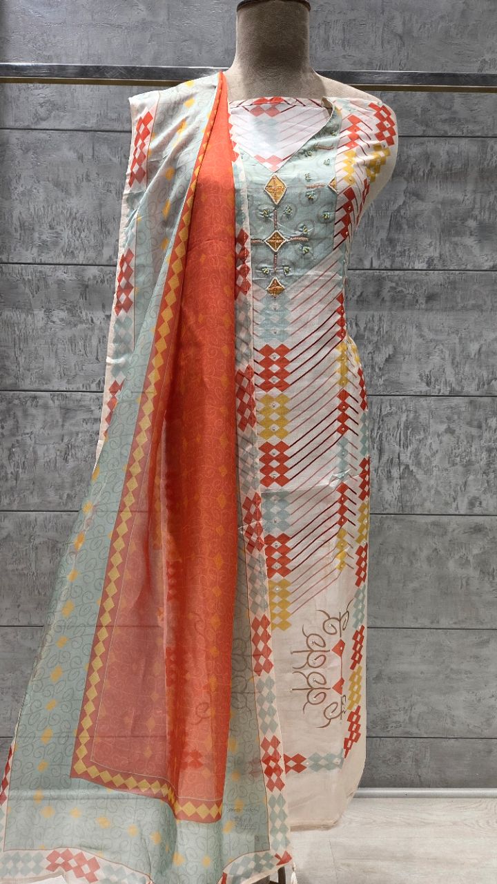 .Unstitched .Suit .Fabric view 2