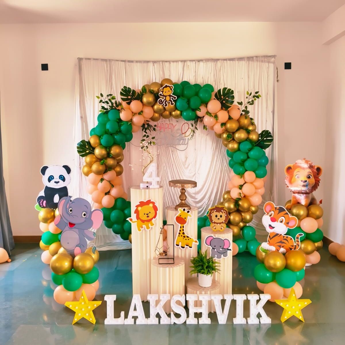 Animal Theme Birthday Decoration Kit