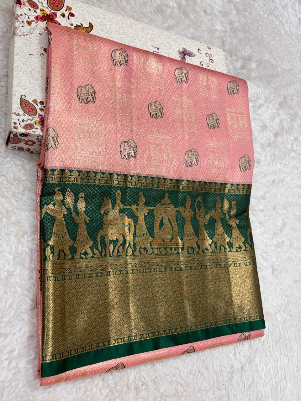 Semi Kanchi Silk Sarry view 2