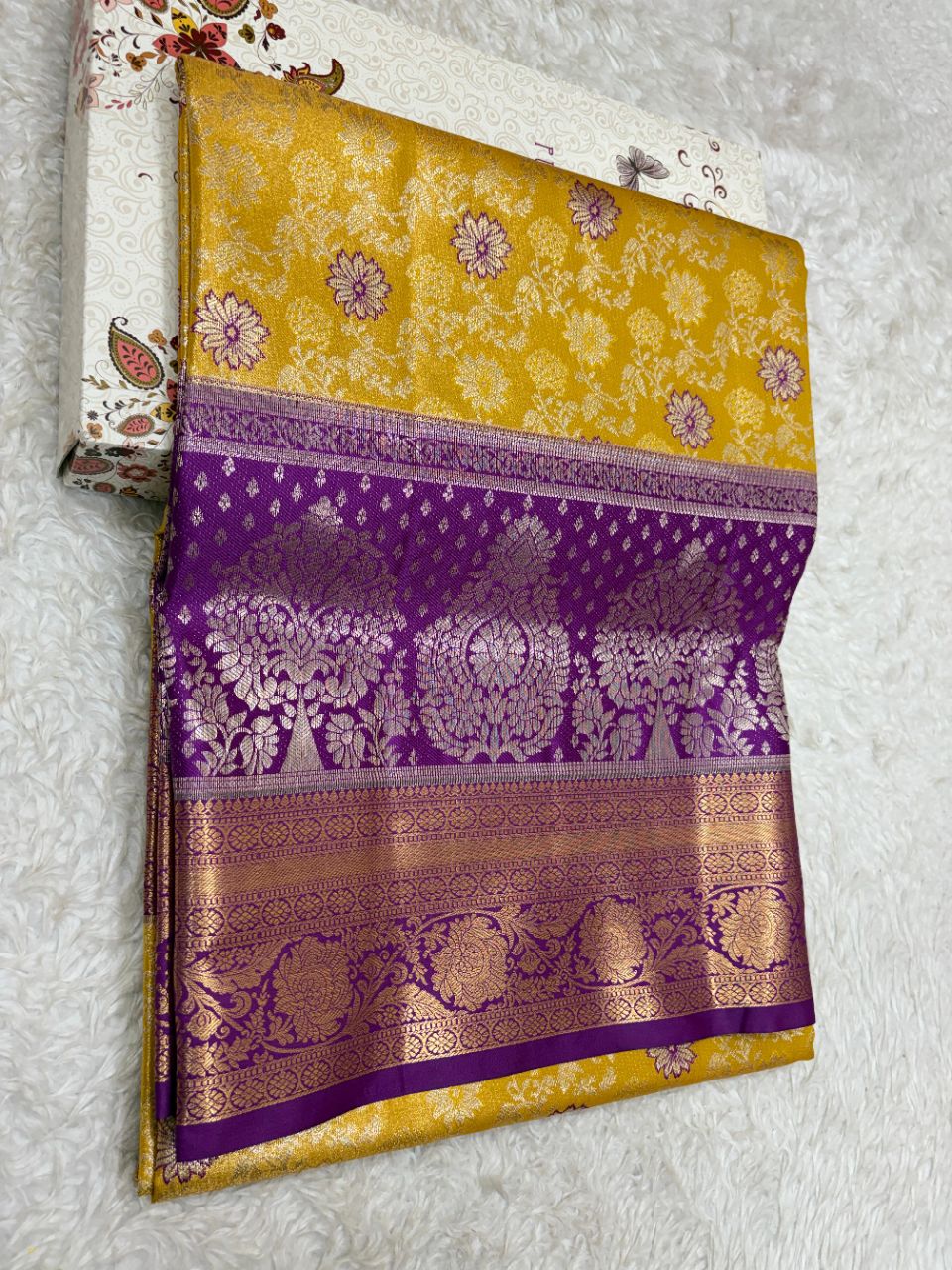 Semi Kanchi Silk Sarry view 5