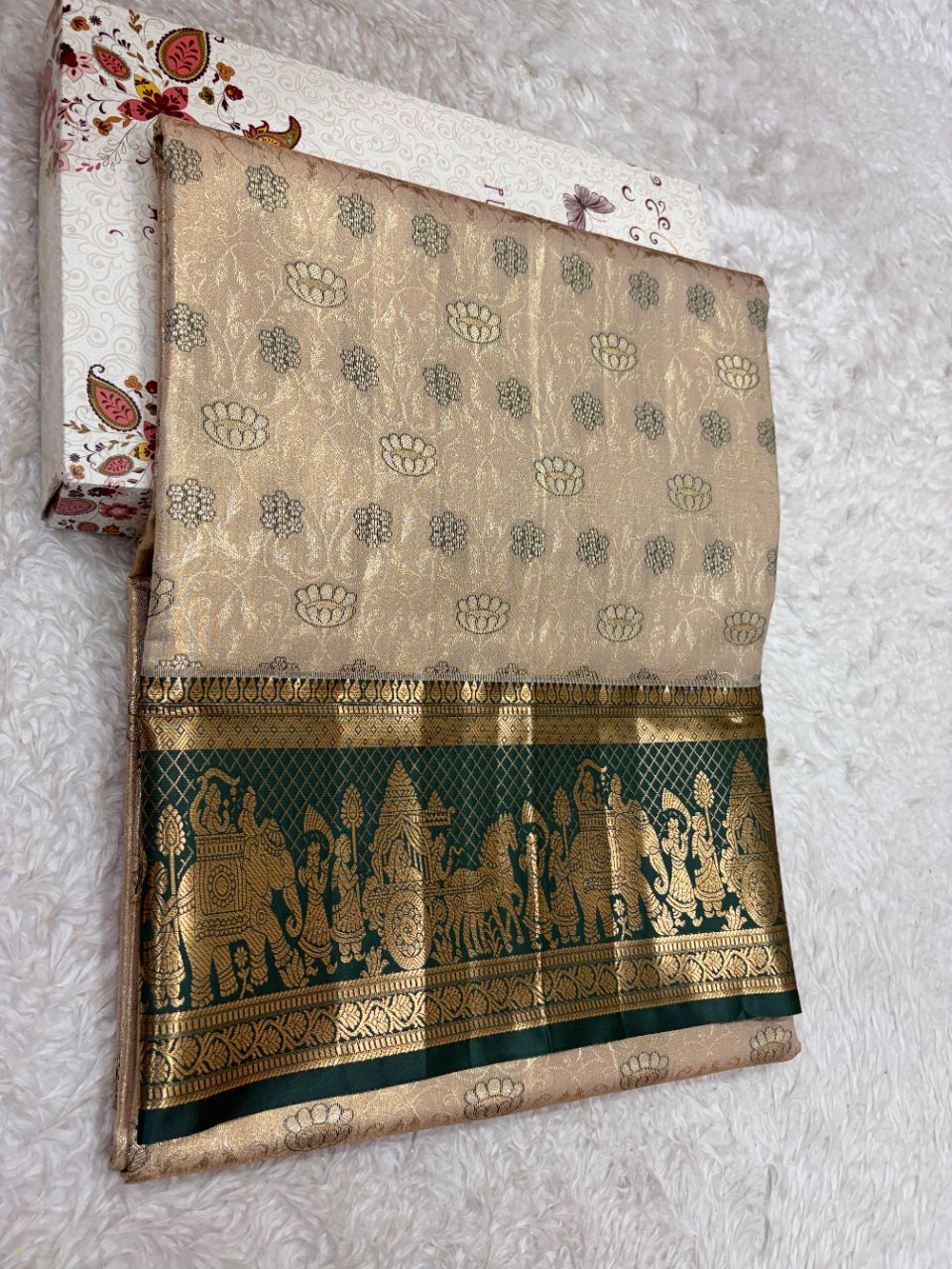 Semi Kanchi Silk Sarry view 8