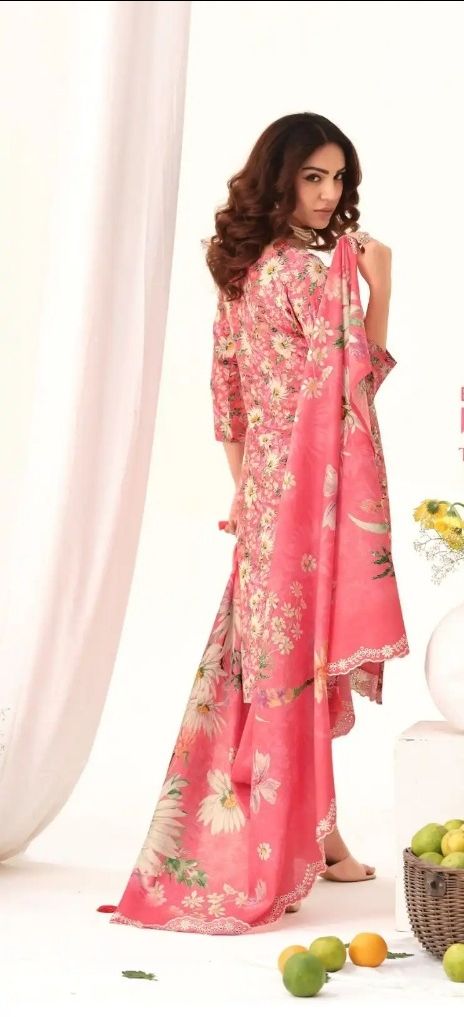 HERMITAGE  COTTON DRESS MATERIAL UNSTITCHED SUIT - BA 103 / HC002469 view 3