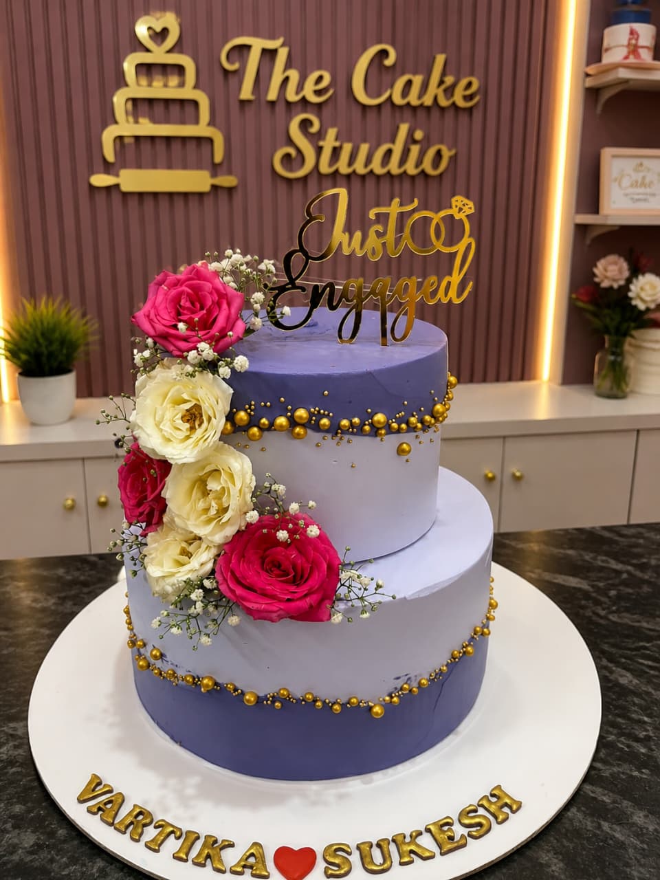 5kg Engagement Cake The Cake Studio Wedding Cake view 2