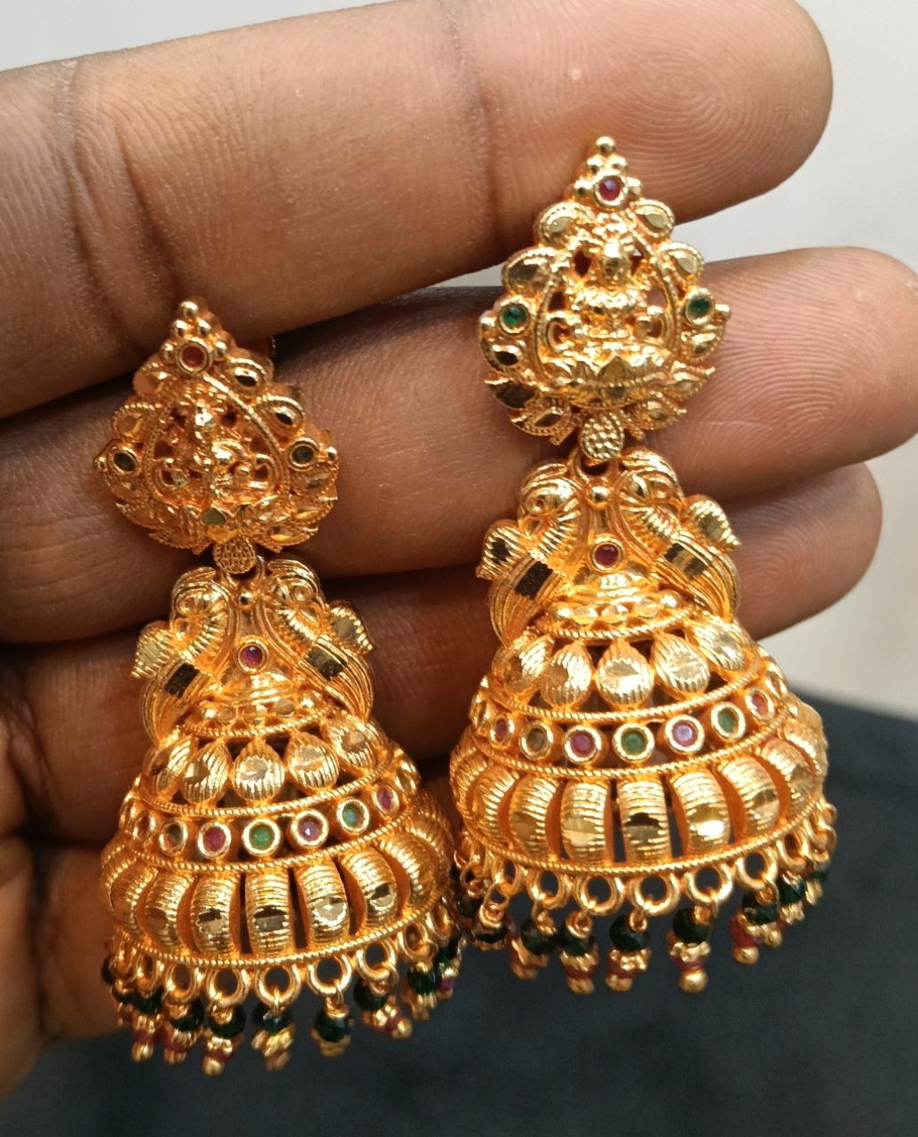 Panchaloha Jhumkis view 2