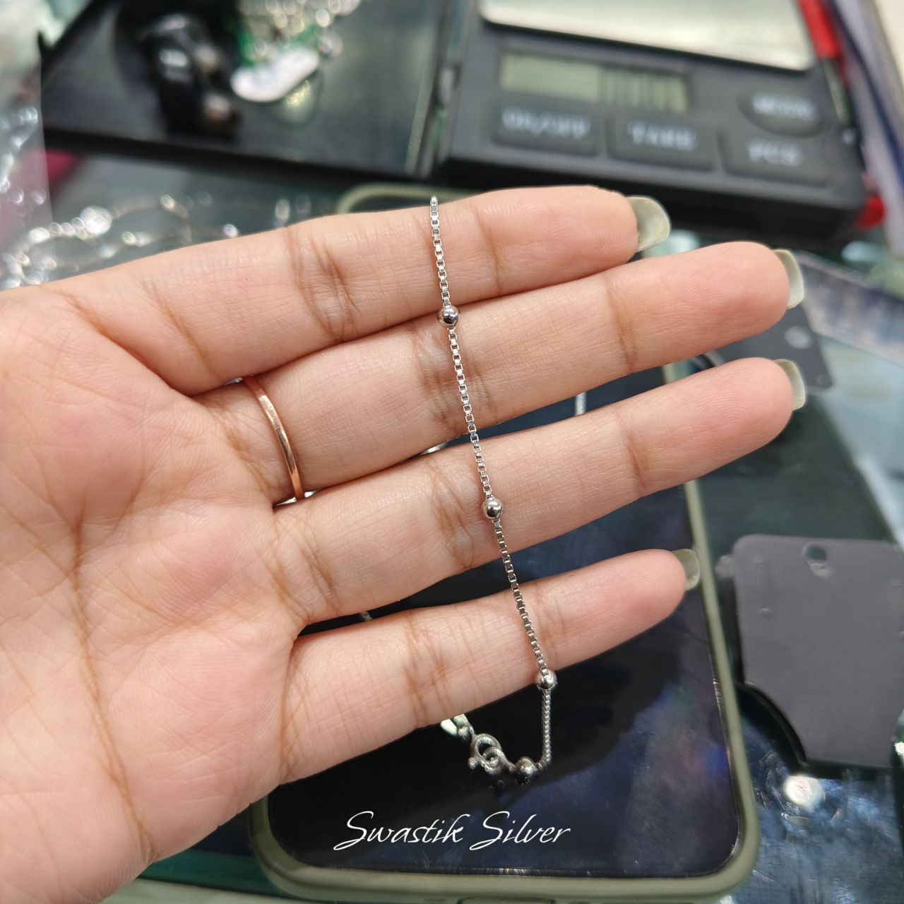 Pearl Cubic Chain view 2