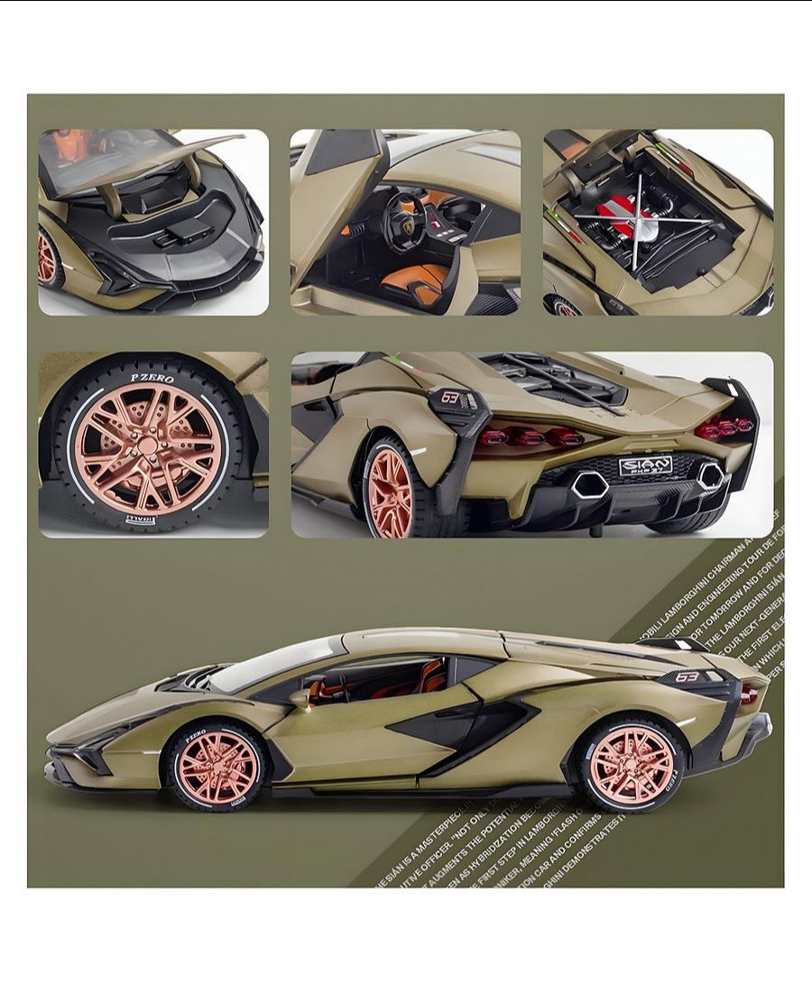 Die-Cast Bugatti Chiron 1.24 view 2