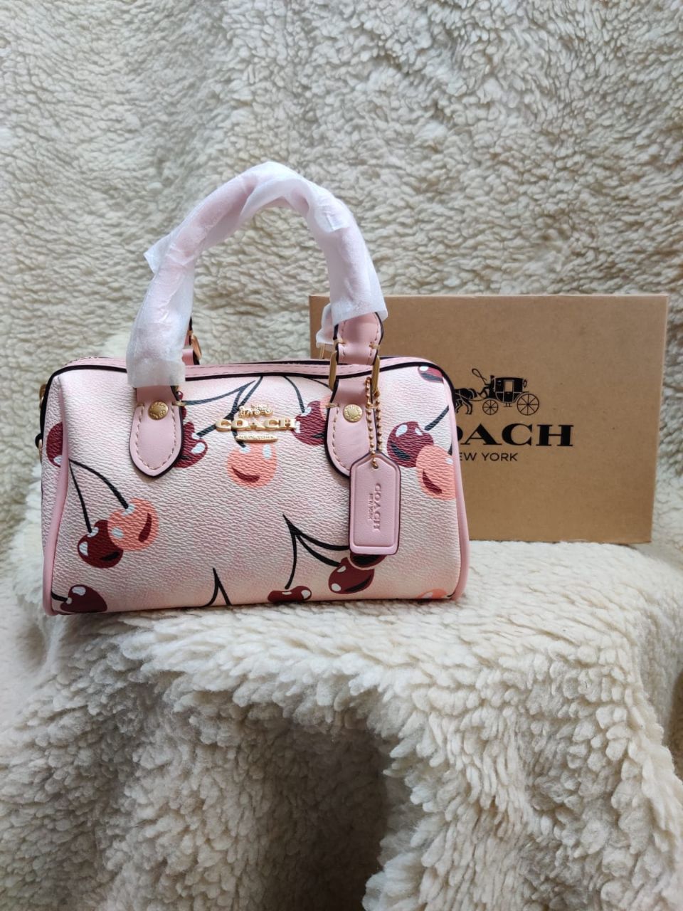 Coach Cherry Print Handbag view 2