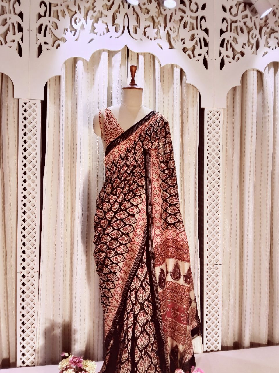 Chanderi Silk With Hand Block Print Designer Saree view 4
