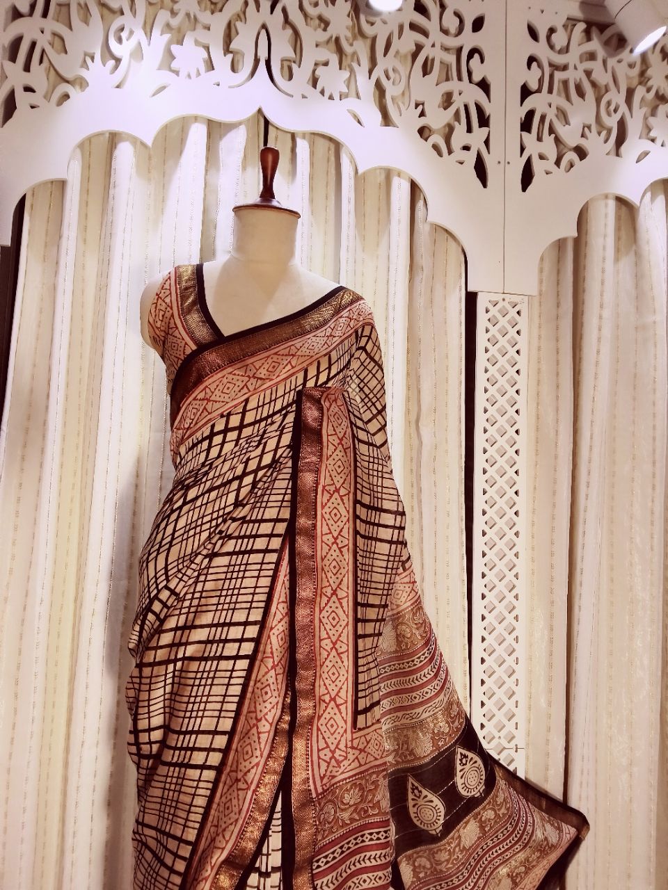 Chanderi Silk With Block Print Designer Saree view 7