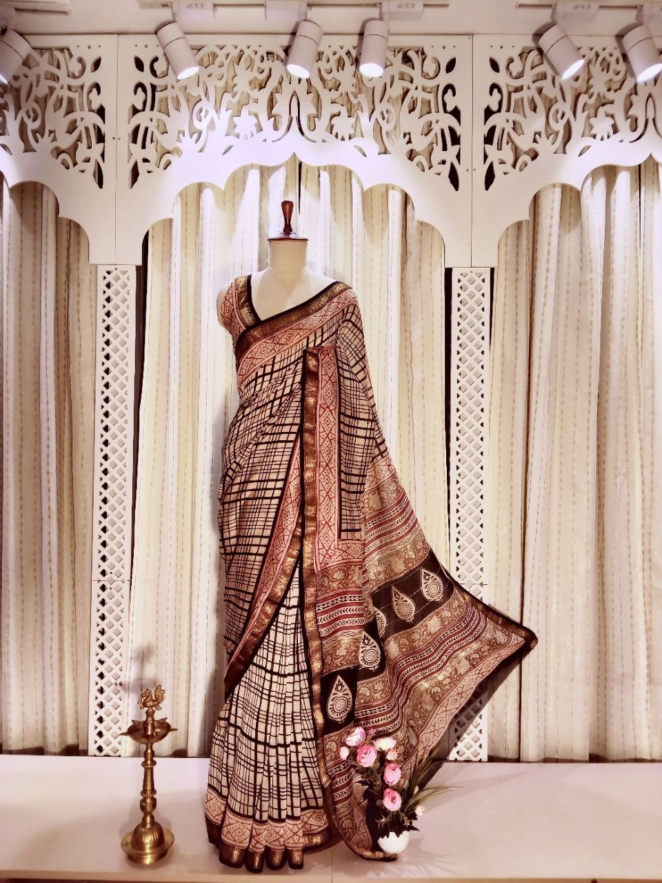 Chanderi Silk With Block Print Designer Saree view 6