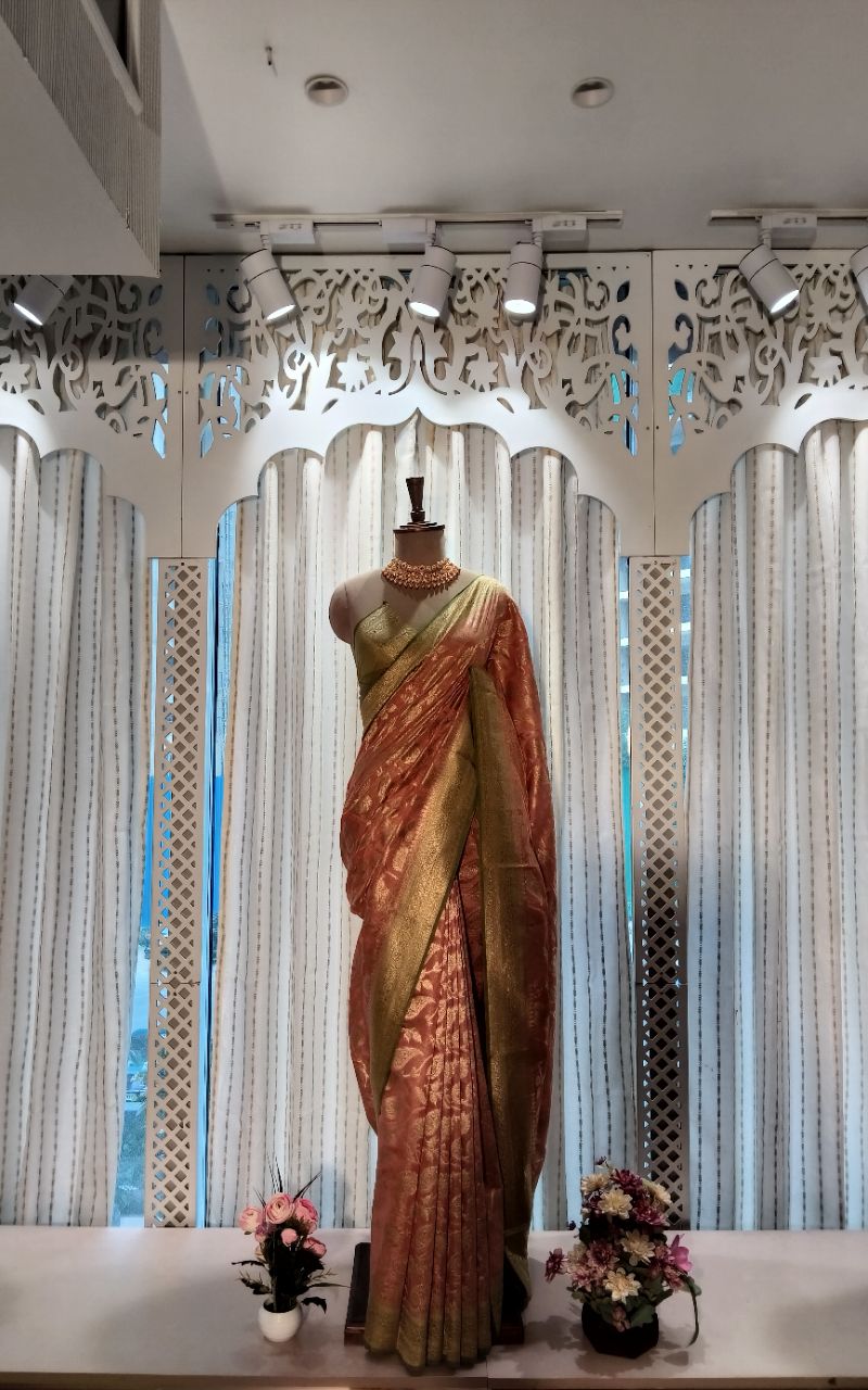 Banarasi Pure chanderi silk full weaving view 2