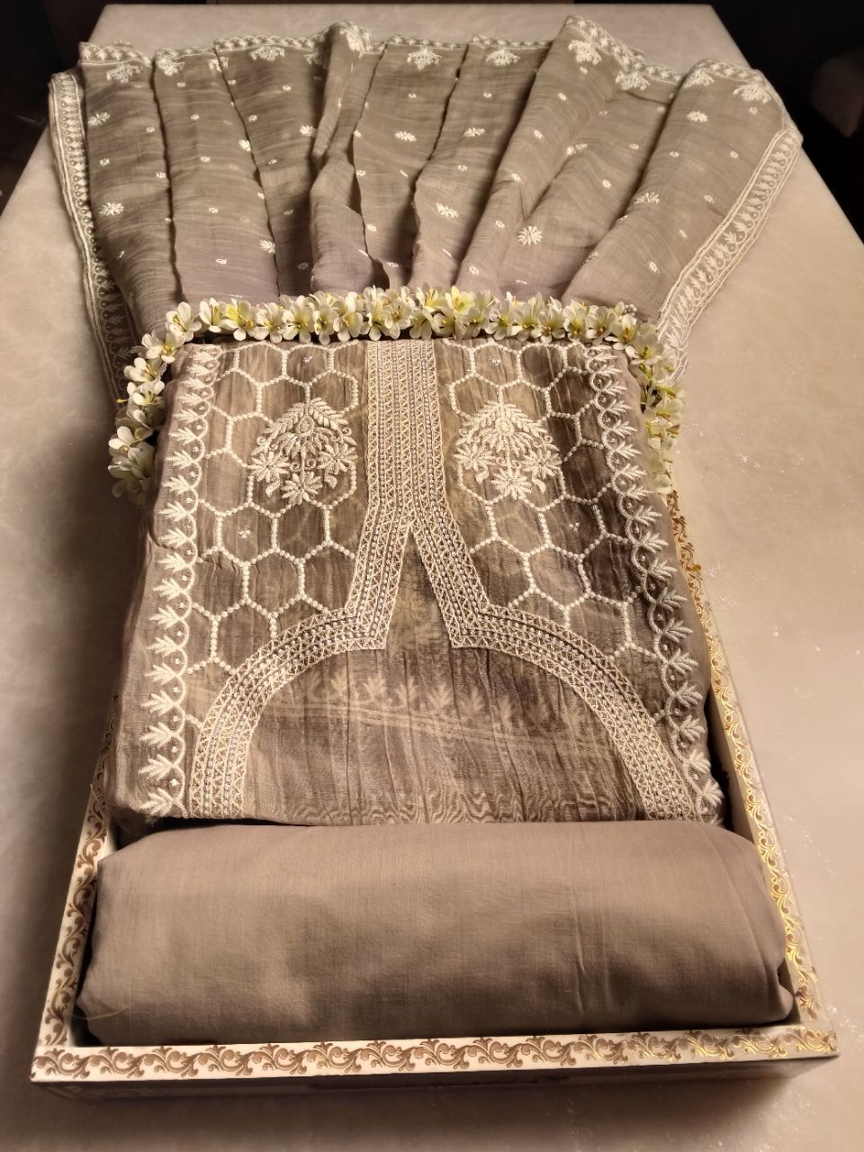 Pure Mal Chanderi Which Embroidery Suit view 2