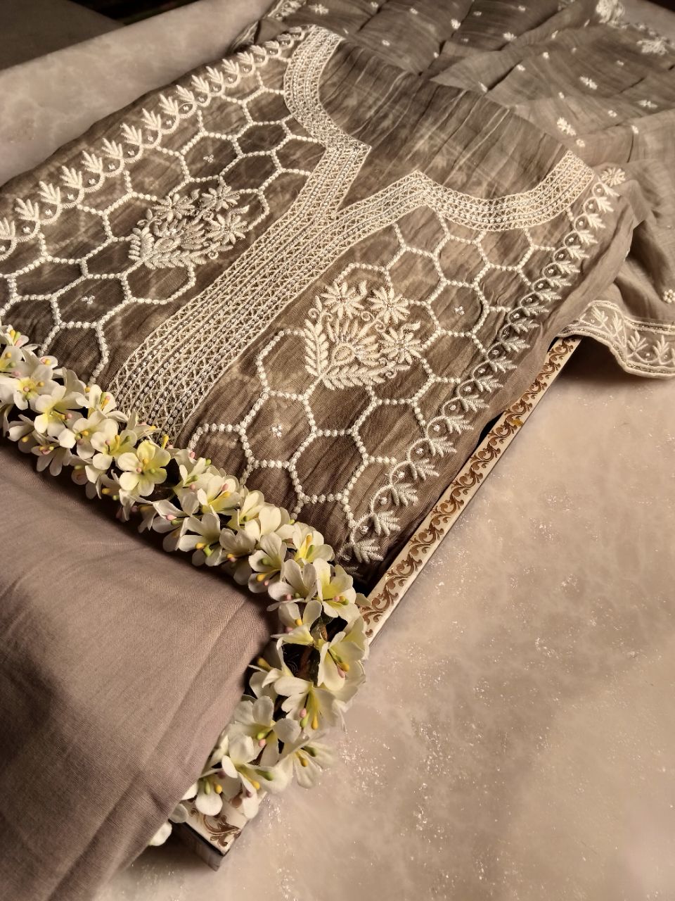 Pure Mal Chanderi Which Embroidery Suit view 8