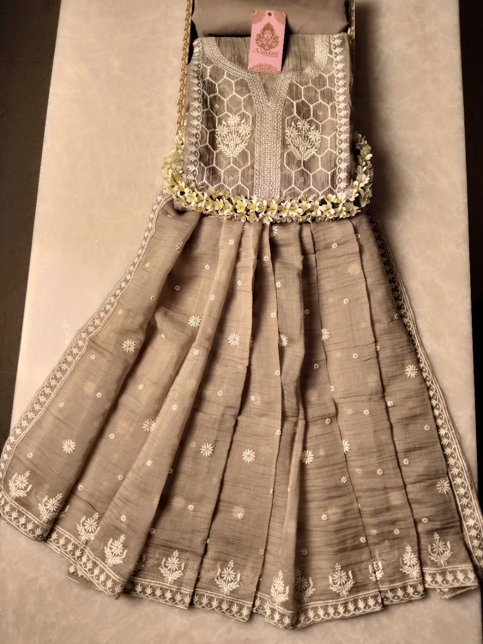 Pure Mal Chanderi Which Embroidery Suit view 4