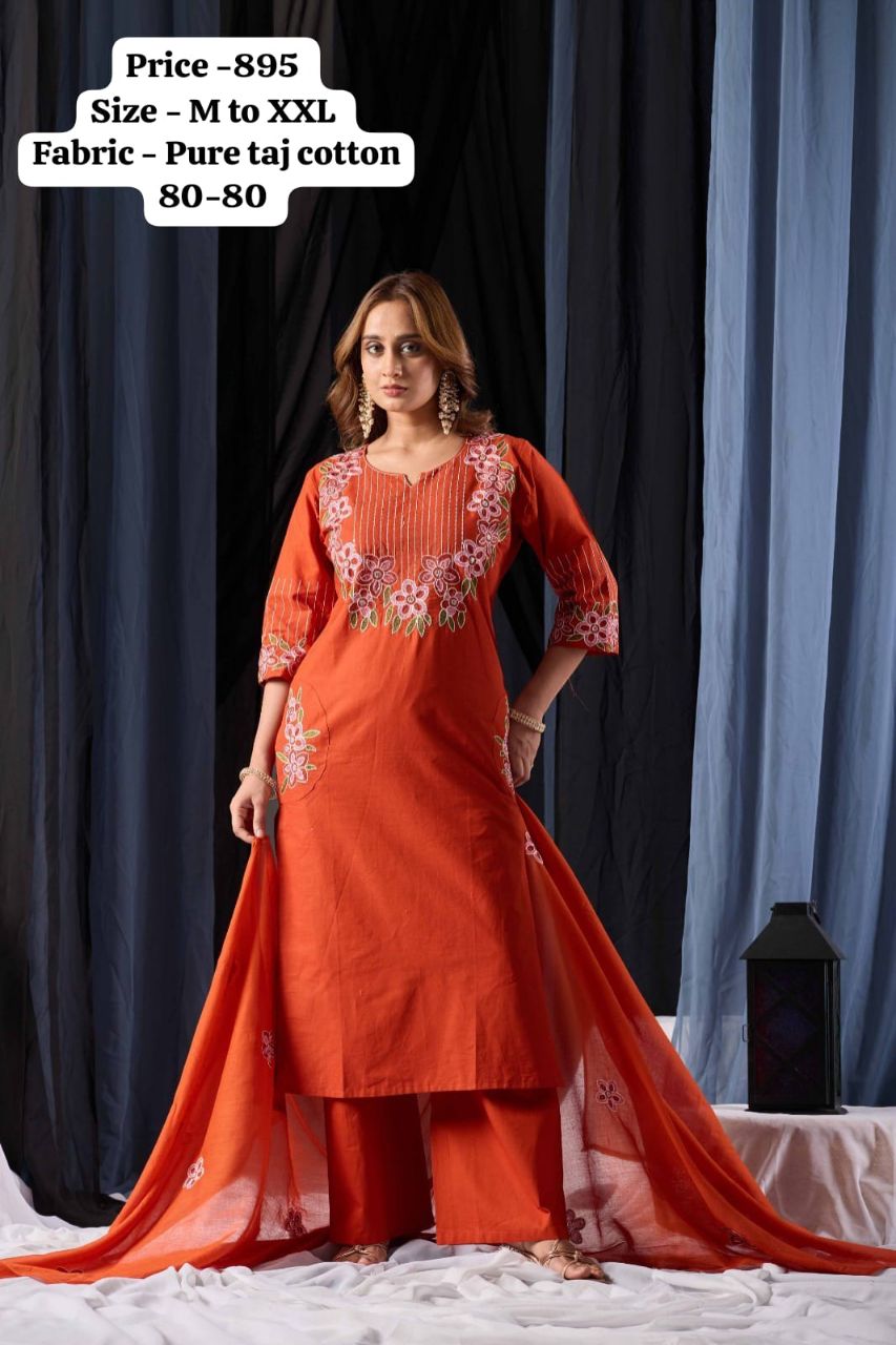 Taj Cotton Kurta Set view 2