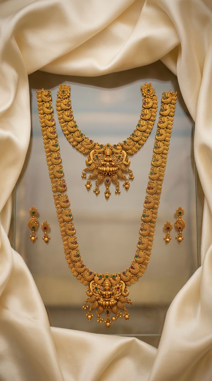 Traditional Gold Jewelry Set view 3