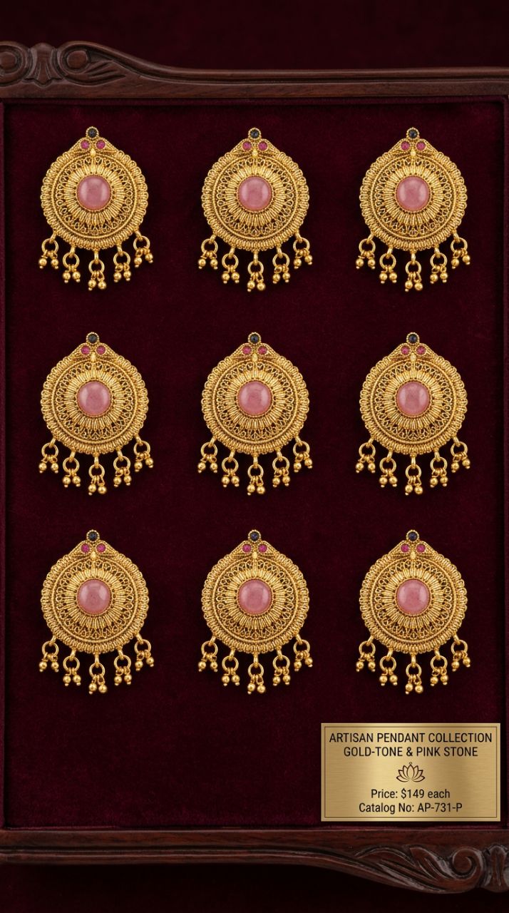 Ornate Circular Adornment Jadenille Set view 4
