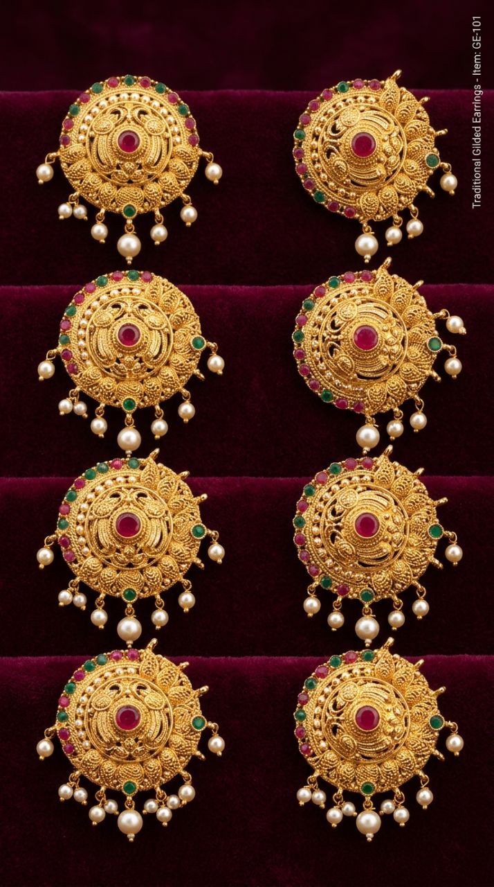 Ornate Circular Adornment Jadenille Set view 5