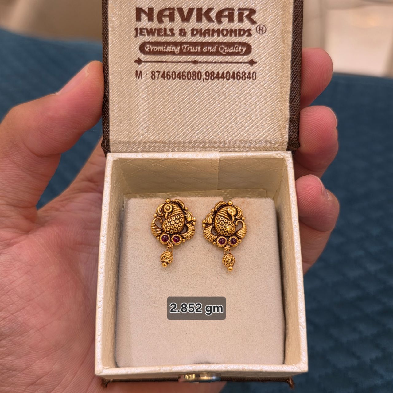 Temple Gold Earrings view 4