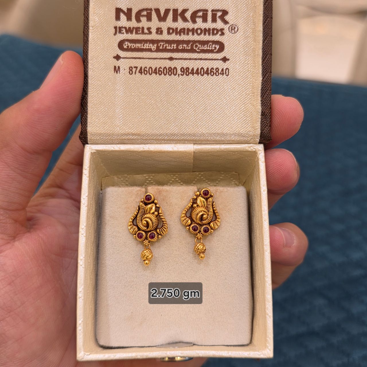 Temple Gold Earrings view 6