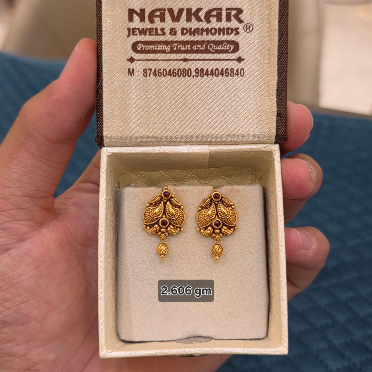 Temple Gold Earrings view 5