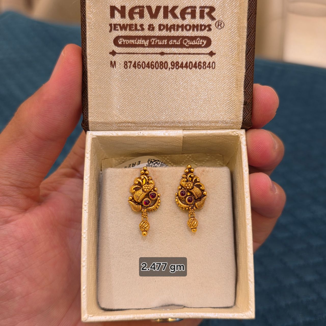 Temple Gold Earrings view 8