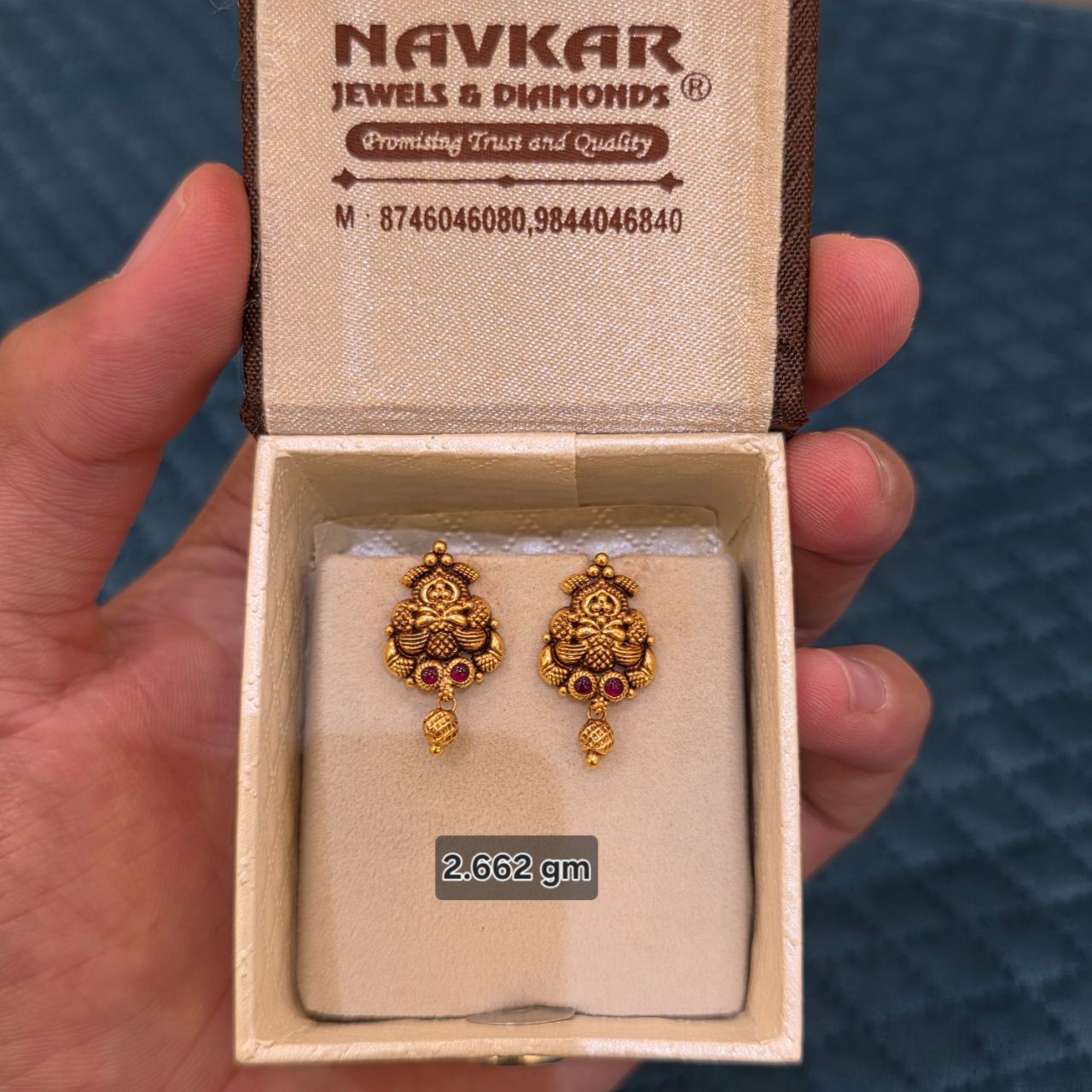 Temple Gold Earrings view 7