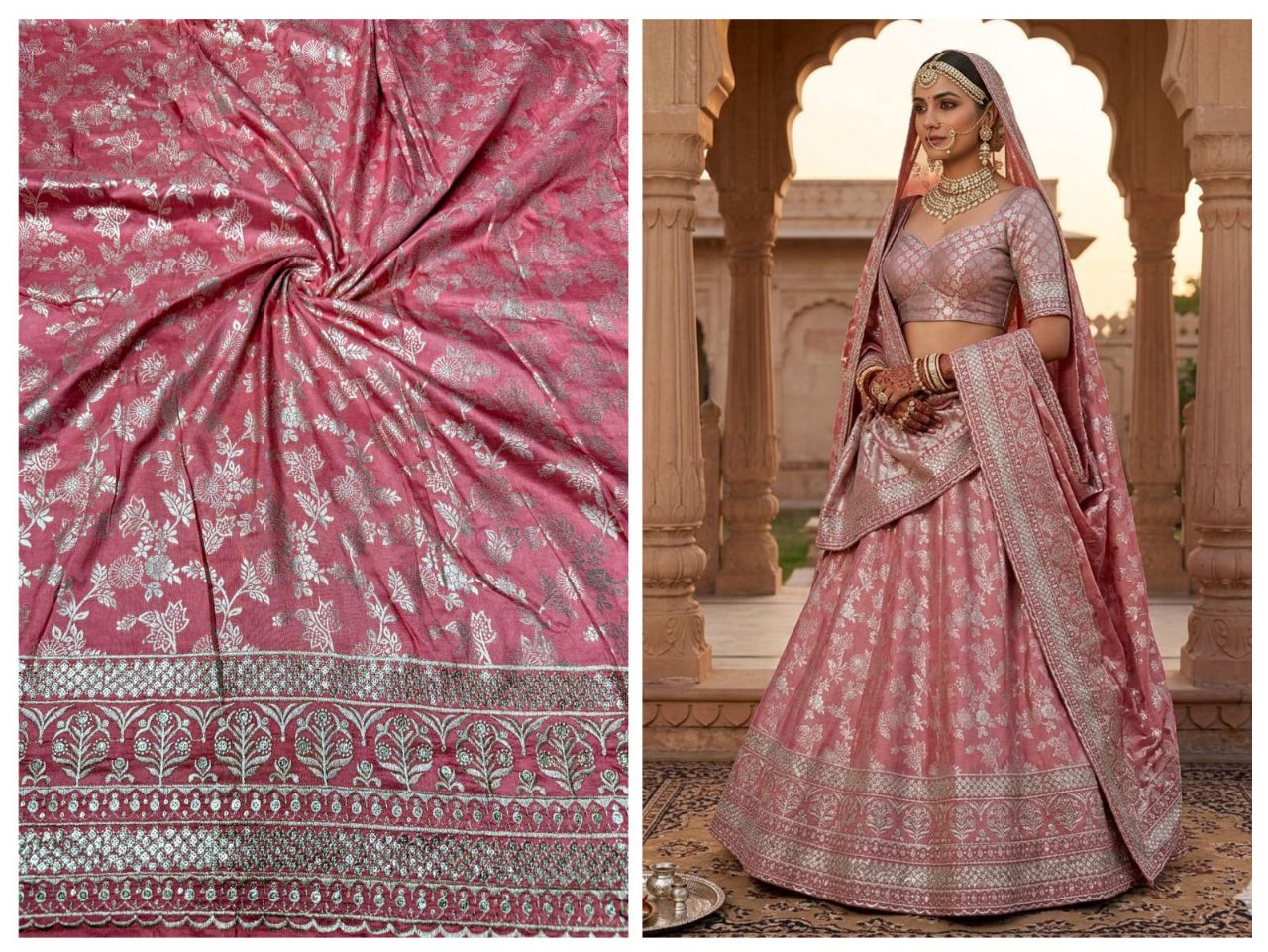 Pure Dola Silk  Fabric Available In All Colours view 2