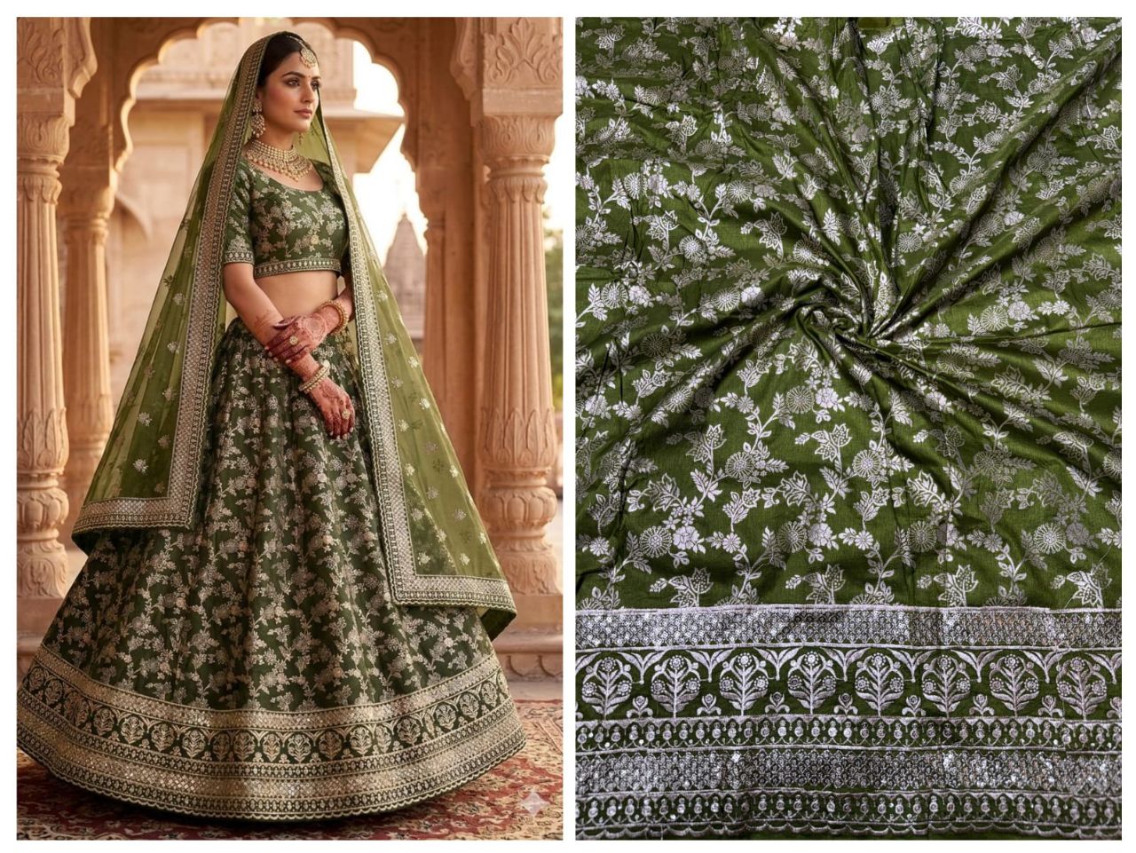 Pure Dola Silk  Fabric Available In All Colours view 4