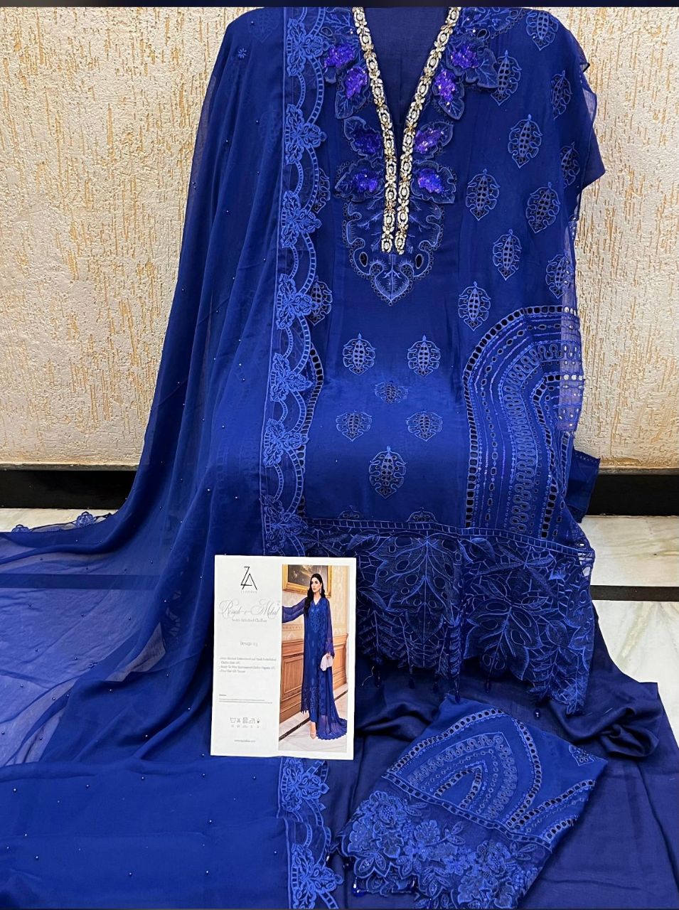 Ronak E mehal Semi Stitched Chiffon  D3  / HC002086 view 4