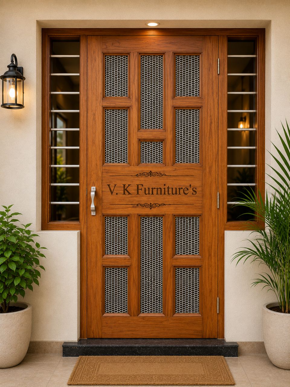 Wooden Mosquito Door view 2