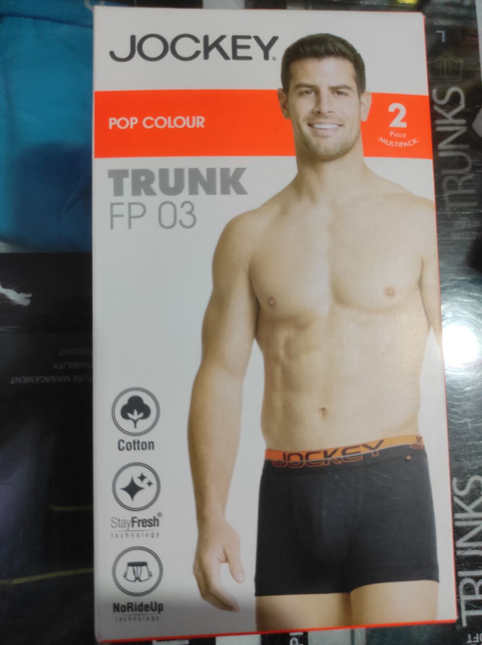 Jockey Cotton Trunk FP03 view 2